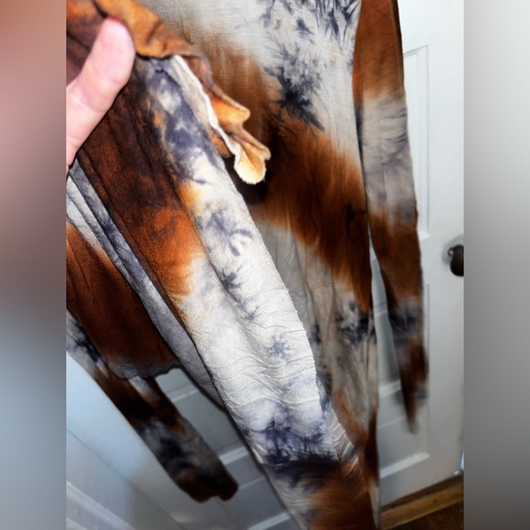 Natural Life Tie-Dye Long Sleeve Swing Dress - Picture 3 of 5